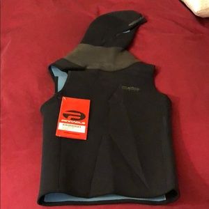 7 mm merino lined hooded vest